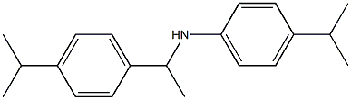 4-(propan-2-yl)-N-{1-[4-(propan-2-yl)phenyl]ethyl}aniline 结构式