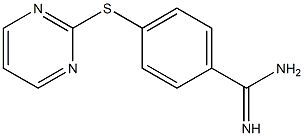 4-(pyrimidin-2-ylsulfanyl)benzene-1-carboximidamide 结构式