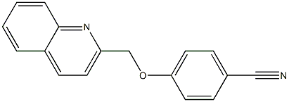 4-(quinolin-2-ylmethoxy)benzonitrile 结构式