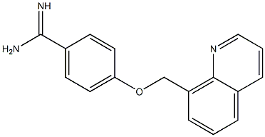 4-(quinolin-8-ylmethoxy)benzene-1-carboximidamide 结构式