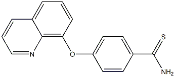 4-(quinolin-8-yloxy)benzene-1-carbothioamide 结构式