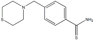 4-(thiomorpholin-4-ylmethyl)benzene-1-carbothioamide 结构式