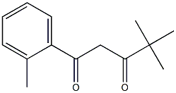 4,4-dimethyl-1-(2-methylphenyl)pentane-1,3-dione 结构式