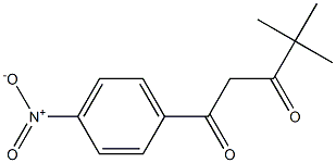 4,4-dimethyl-1-(4-nitrophenyl)pentane-1,3-dione 结构式