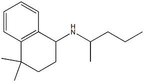 4,4-dimethyl-N-(pentan-2-yl)-1,2,3,4-tetrahydronaphthalen-1-amine 结构式