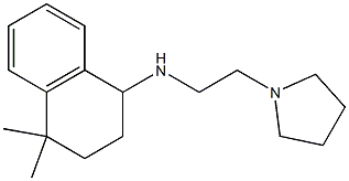 4,4-dimethyl-N-[2-(pyrrolidin-1-yl)ethyl]-1,2,3,4-tetrahydronaphthalen-1-amine 结构式