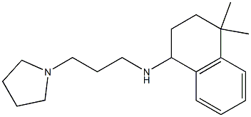 4,4-dimethyl-N-[3-(pyrrolidin-1-yl)propyl]-1,2,3,4-tetrahydronaphthalen-1-amine 结构式