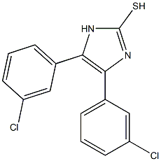 4,5-bis(3-chlorophenyl)-1H-imidazole-2-thiol 结构式