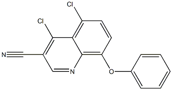 4,5-dichloro-8-phenoxyquinoline-3-carbonitrile 结构式
