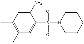 4,5-dimethyl-2-(piperidine-1-sulfonyl)aniline 结构式