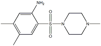 4,5-dimethyl-2-[(4-methylpiperazine-1-)sulfonyl]aniline 结构式