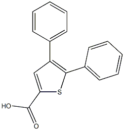 4,5-diphenylthiophene-2-carboxylic acid 结构式