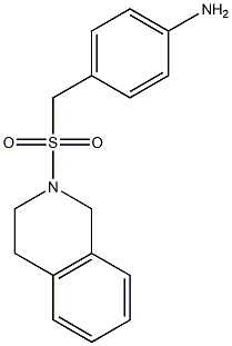 4-[(1,2,3,4-tetrahydroisoquinoline-2-sulfonyl)methyl]aniline 结构式