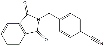 4-[(1,3-dioxo-1,3-dihydro-2H-isoindol-2-yl)methyl]benzonitrile 结构式