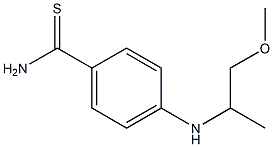 4-[(1-methoxypropan-2-yl)amino]benzene-1-carbothioamide 结构式