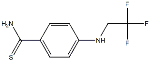 4-[(2,2,2-trifluoroethyl)amino]benzene-1-carbothioamide 结构式