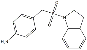 4-[(2,3-dihydro-1H-indole-1-sulfonyl)methyl]aniline 结构式