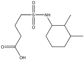 4-[(2,3-dimethylcyclohexyl)sulfamoyl]butanoic acid 结构式