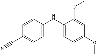 4-[(2,4-dimethoxyphenyl)amino]benzonitrile 结构式