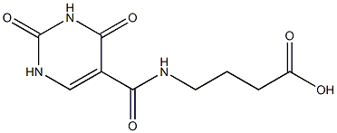 4-[(2,4-dioxo-1,2,3,4-tetrahydropyrimidin-5-yl)formamido]butanoic acid 结构式