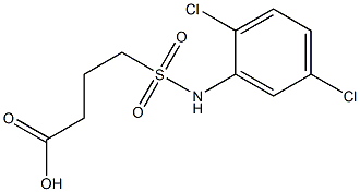 4-[(2,5-dichlorophenyl)sulfamoyl]butanoic acid 结构式