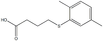 4-[(2,5-dimethylphenyl)sulfanyl]butanoic acid 结构式