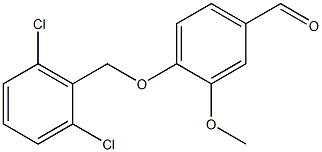 4-[(2,6-dichlorophenyl)methoxy]-3-methoxybenzaldehyde 结构式