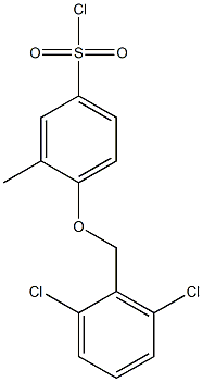 4-[(2,6-dichlorophenyl)methoxy]-3-methylbenzene-1-sulfonyl chloride 结构式