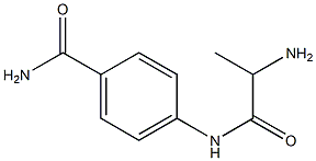 4-[(2-aminopropanoyl)amino]benzamide 结构式