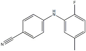 4-[(2-fluoro-5-methylphenyl)amino]benzonitrile 结构式