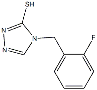 4-[(2-fluorophenyl)methyl]-4H-1,2,4-triazole-3-thiol 结构式