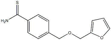 4-[(2-furylmethoxy)methyl]benzenecarbothioamide 结构式