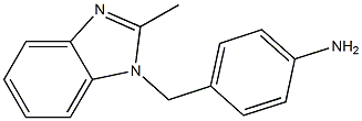 4-[(2-methyl-1H-1,3-benzodiazol-1-yl)methyl]aniline 结构式