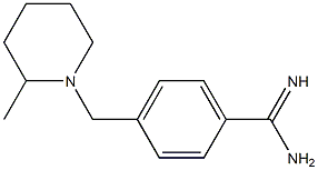 4-[(2-methylpiperidin-1-yl)methyl]benzenecarboximidamide 结构式