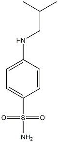 4-[(2-methylpropyl)amino]benzene-1-sulfonamide 结构式