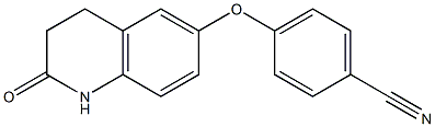 4-[(2-oxo-1,2,3,4-tetrahydroquinolin-6-yl)oxy]benzonitrile 结构式