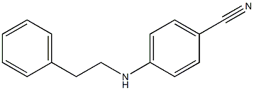 4-[(2-phenylethyl)amino]benzonitrile 结构式