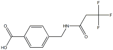 4-[(3,3,3-trifluoropropanamido)methyl]benzoic acid 结构式