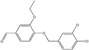 4-[(3,4-dichlorophenyl)methoxy]-3-ethoxybenzaldehyde 结构式