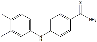 4-[(3,4-dimethylphenyl)amino]benzene-1-carbothioamide 结构式