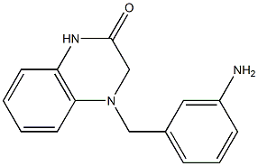 4-[(3-aminophenyl)methyl]-1,2,3,4-tetrahydroquinoxalin-2-one 结构式