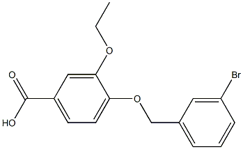 4-[(3-bromophenyl)methoxy]-3-ethoxybenzoic acid 结构式