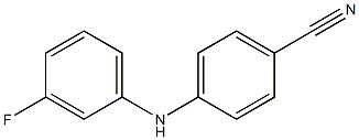 4-[(3-fluorophenyl)amino]benzonitrile 结构式