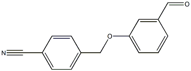 4-[(3-formylphenoxy)methyl]benzonitrile 结构式