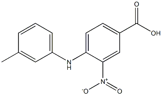 4-[(3-methylphenyl)amino]-3-nitrobenzoic acid 结构式