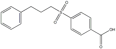 4-[(3-phenylpropane)sulfonyl]benzoic acid 结构式