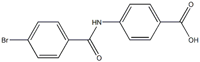 4-[(4-bromobenzoyl)amino]benzoic acid 结构式
