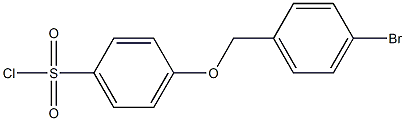 4-[(4-bromophenyl)methoxy]benzene-1-sulfonyl chloride 结构式