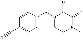 4-[(4-ethyl-2,3-dioxopiperazin-1-yl)methyl]benzonitrile 结构式