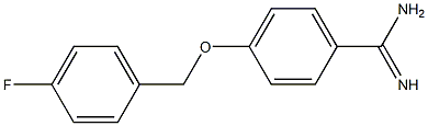 4-[(4-fluorobenzyl)oxy]benzenecarboximidamide 结构式